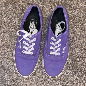Vans purple low top vans